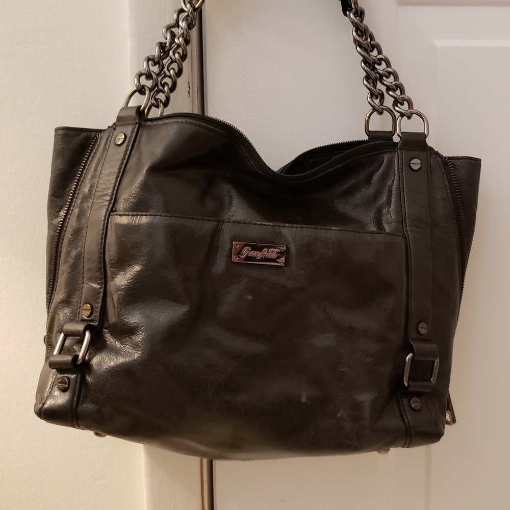Grace adele black leather